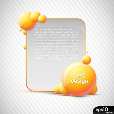 soyut turuncu konuşma balonu