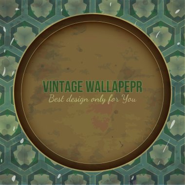 Vintage kartı şablonu