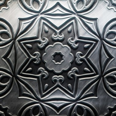 oyma desenli metal plaka