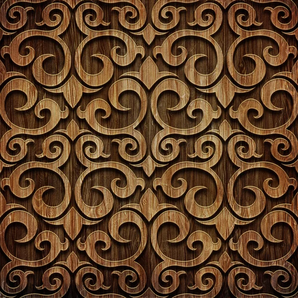 Carved wooden pattern — Stock Photo, Image