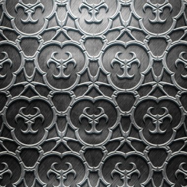 oyma desenli metal plaka