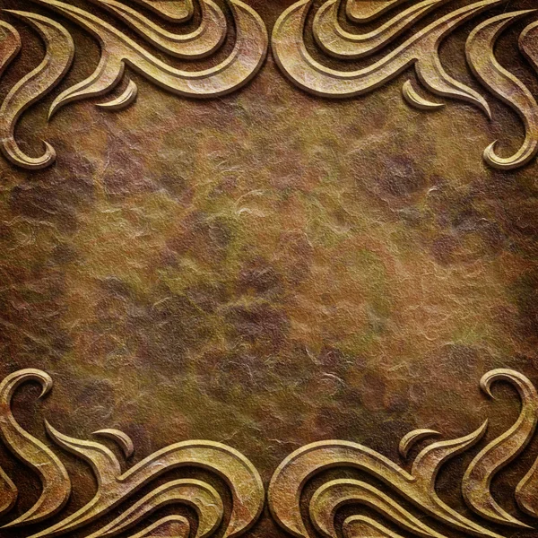 紙ポグロム (ヴィンテージ ・ コレクションのゴールドの金属パターン) — ストック写真