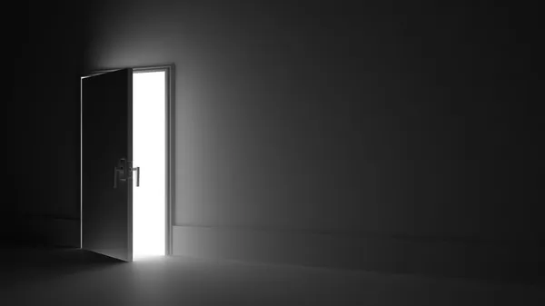 açık kapı ışığı