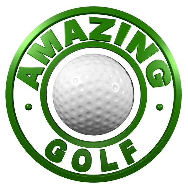 驚くべきゴルフの円形のデザイン — ストック写真