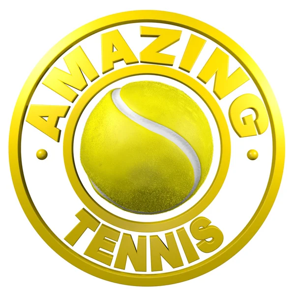 Úžasné tenisové kruhový design — Stock fotografie