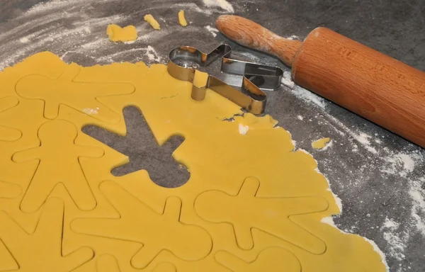 Yellow Pastry with guy Patterns — Stock Photo, Image