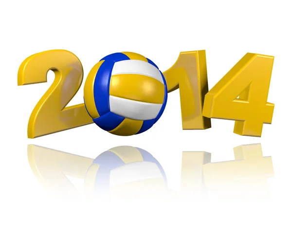 Beach Volleyball 2014 design — Stock Photo, Image