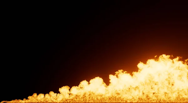 Large Fire all screen line with a light reddish glow with a black background