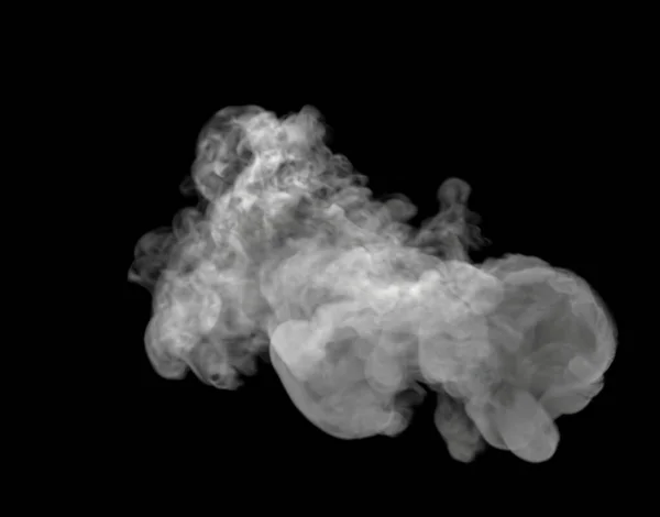 Untere Ansicht Von Wispy Und Swirly White Medium Sized Smoke — Stockfoto