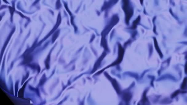 Lavendel Blauwe Doek Terug Keren Glijden Langzaam Van Linker Hoek — Stockvideo