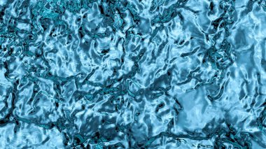 Metalik ve Açık Mavi Akışkan Ekranı birçok küçük dalga arkaplanıyla dolduruyor