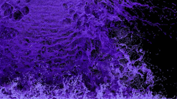 Millions of Tiny Purple Particles Start to fill the screen with a Large Splash on a Black background