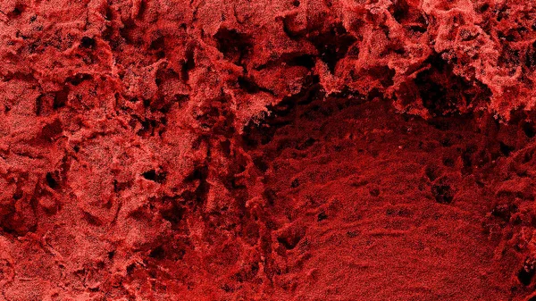 Milioni Minuscole Particelle Rosse Che Riempiono Schermo Con Molte Onde — Foto Stock