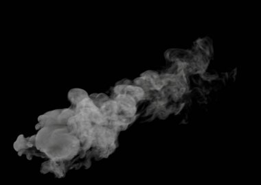 Peri ve Girdaplı Beyaz Büyük Duman bulutunun üst görünümü