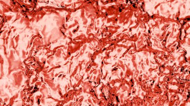 Metalik ve Kırmızı Akışkan Ekranı birçok küçük dalga arkaplanı ile dolduruyor