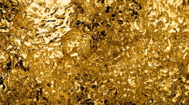Golden Liquid Filling the screen with many Swirls and Waves background