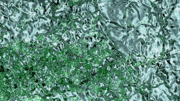 Metallic and Green Fluid Filling the screen with many Swirls and small Waves background