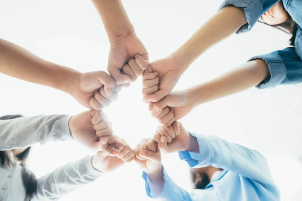 Mãos Sucesso Startup Business Teamwork Teamwork Colaboração Conceito — Fotografia de Stock