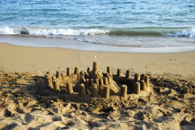 Sandcastle ve deniz