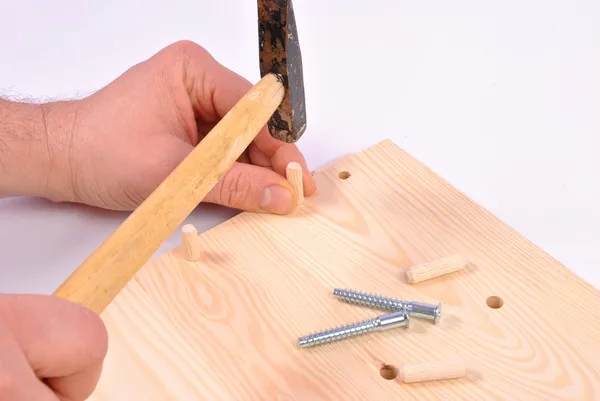 Assembling furniture — Stock Photo, Image