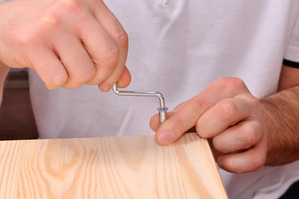 Assembling furniture — Stock Photo, Image