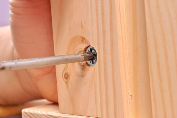 Assembling furniture — Stock Photo, Image