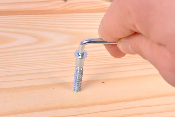 Assembling furniture — Stock Photo, Image