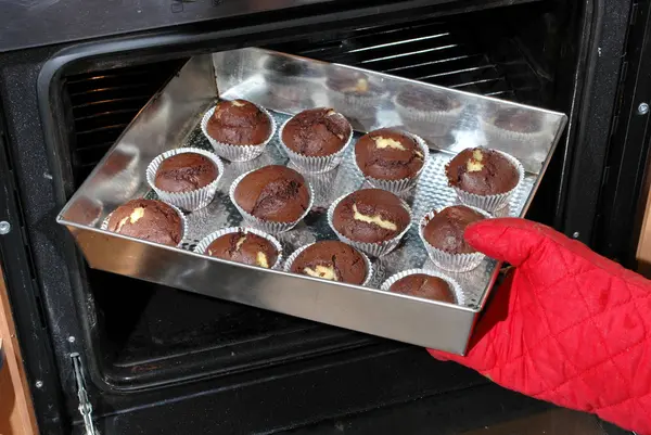 Baked muffins — Stock Photo, Image