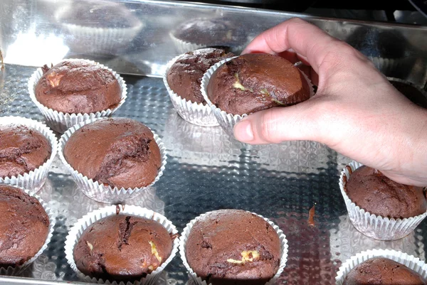 Baked muffins — Stock Photo, Image