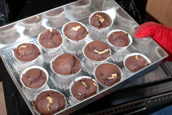 Baked muffins — Stock Photo, Image