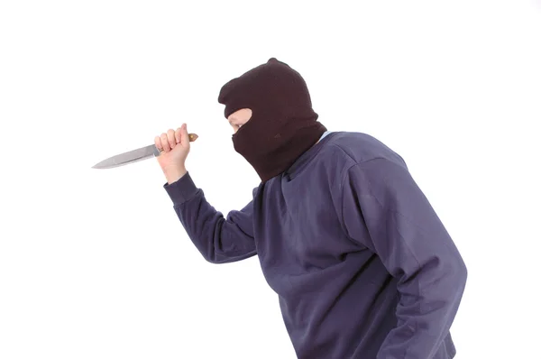 Murderer at home — Stock Photo, Image