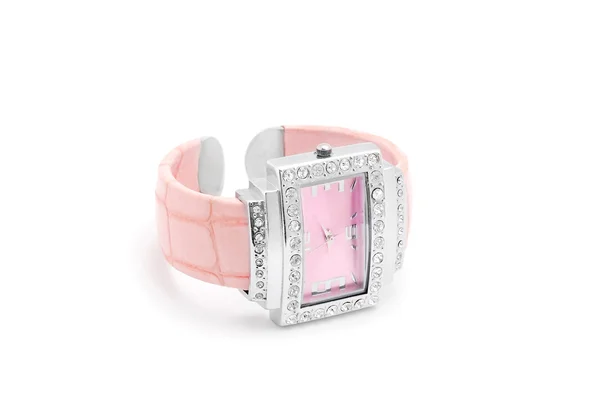 Reloj de pulsera rosa — Foto de Stock