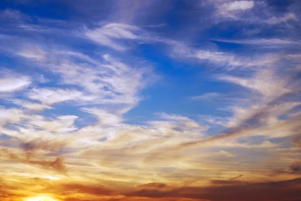 Cielo del atardecer — Foto de Stock