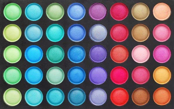 Makyaj renk paleti — Stok fotoğraf