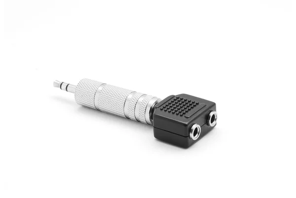 Adaptador de toma de audio — Foto de Stock