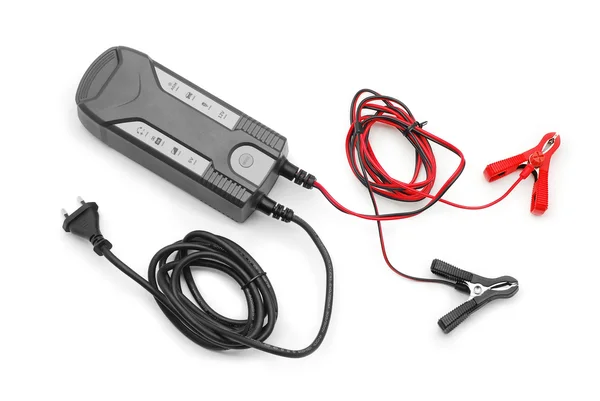 Battery charger jumper cable — Stock Photo, Image