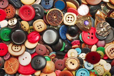 Vintage düğmeleri koleksiyonu