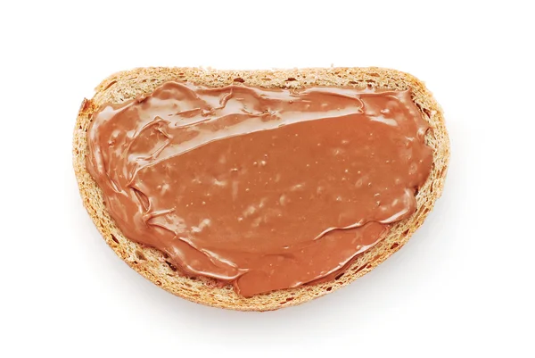 Fatia de pão de chocolate — Fotografia de Stock