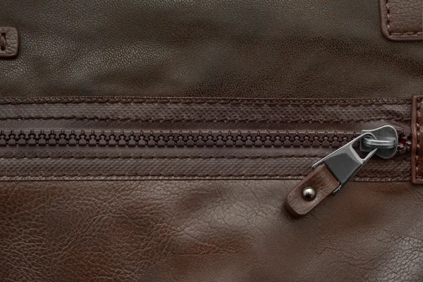 Zipper leather texture — Stock Photo, Image