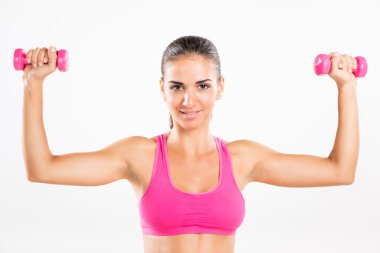 fitness kadın halter kaldırma