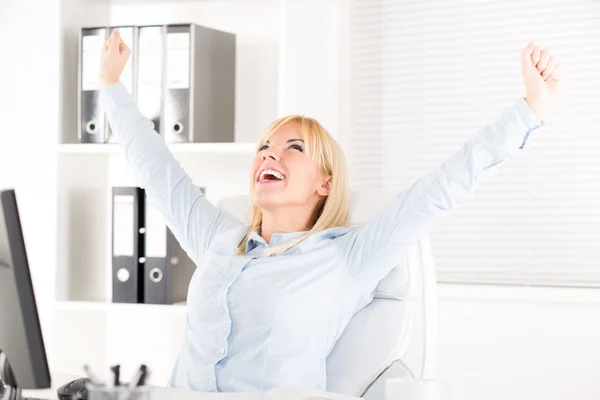 Happy Businesswoman — Stock Photo, Image