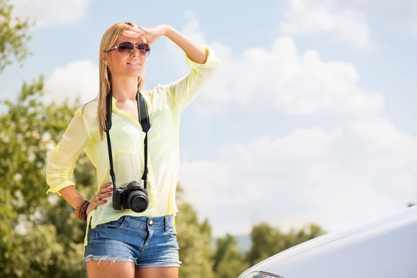 Young female tourist — Stock Photo, Image