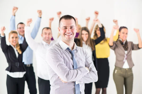 Happy successful business man — Stock Photo, Image