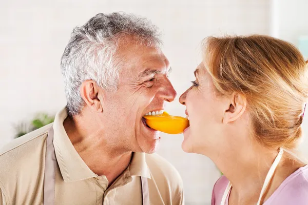 Fun in the kitchen — Stock Photo, Image