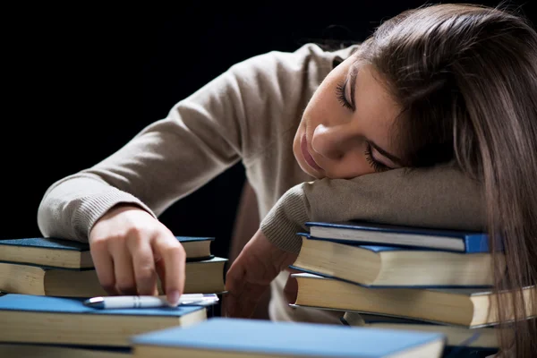 眠っている学生 — ストック写真