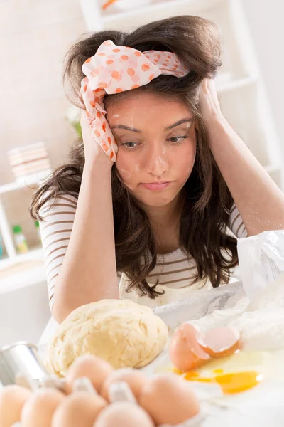 Frustrated housewife — Stock Photo, Image