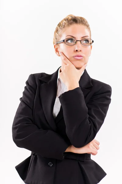 Businesswoman thinking Stock Picture