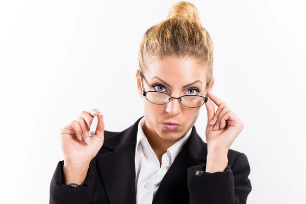 Retrato mujer de negocios — Foto de Stock