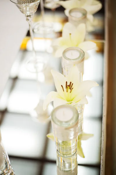 Decoração de mesa de casamento — Fotografia de Stock