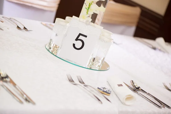 Décoration de table mariage — Photo